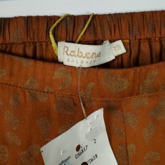Rabens Saloner Catharina Gold Print Pants NWT Size XS - Picture 5 of 5